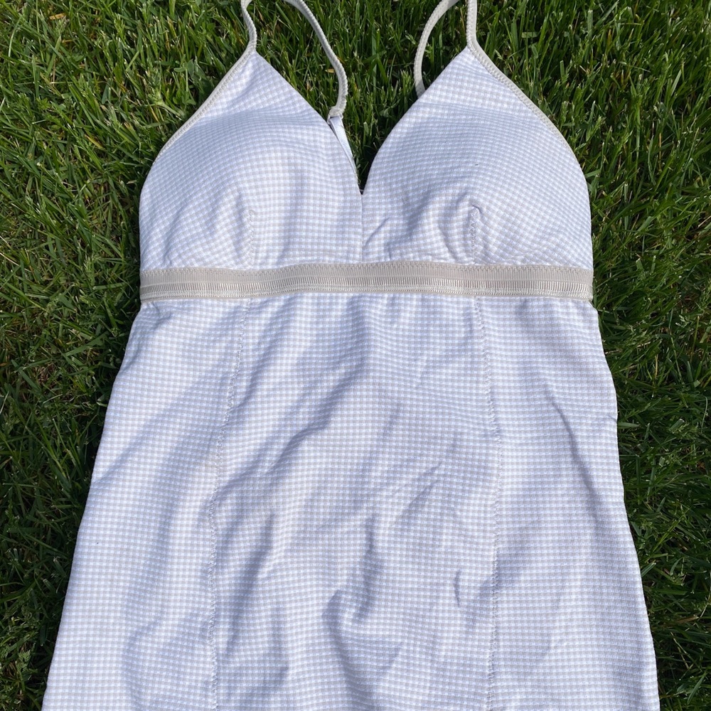 Lululemon White Taupe Nude Tank Top Active Wear